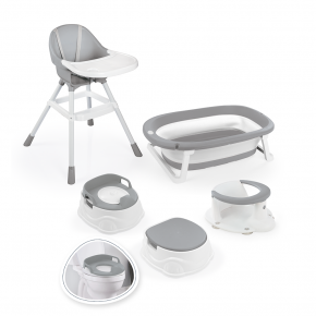 Dolu Bebek çeyiz set mama sandalyesi adaptör lazımlık katlanır küvet vakumlu banyo oturağı