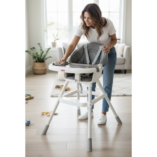 Dolu Nuve Premium mama sandalyesi soft oturma minderli Dolu Nuve Premium mama sandalyesi soft oturma minderli